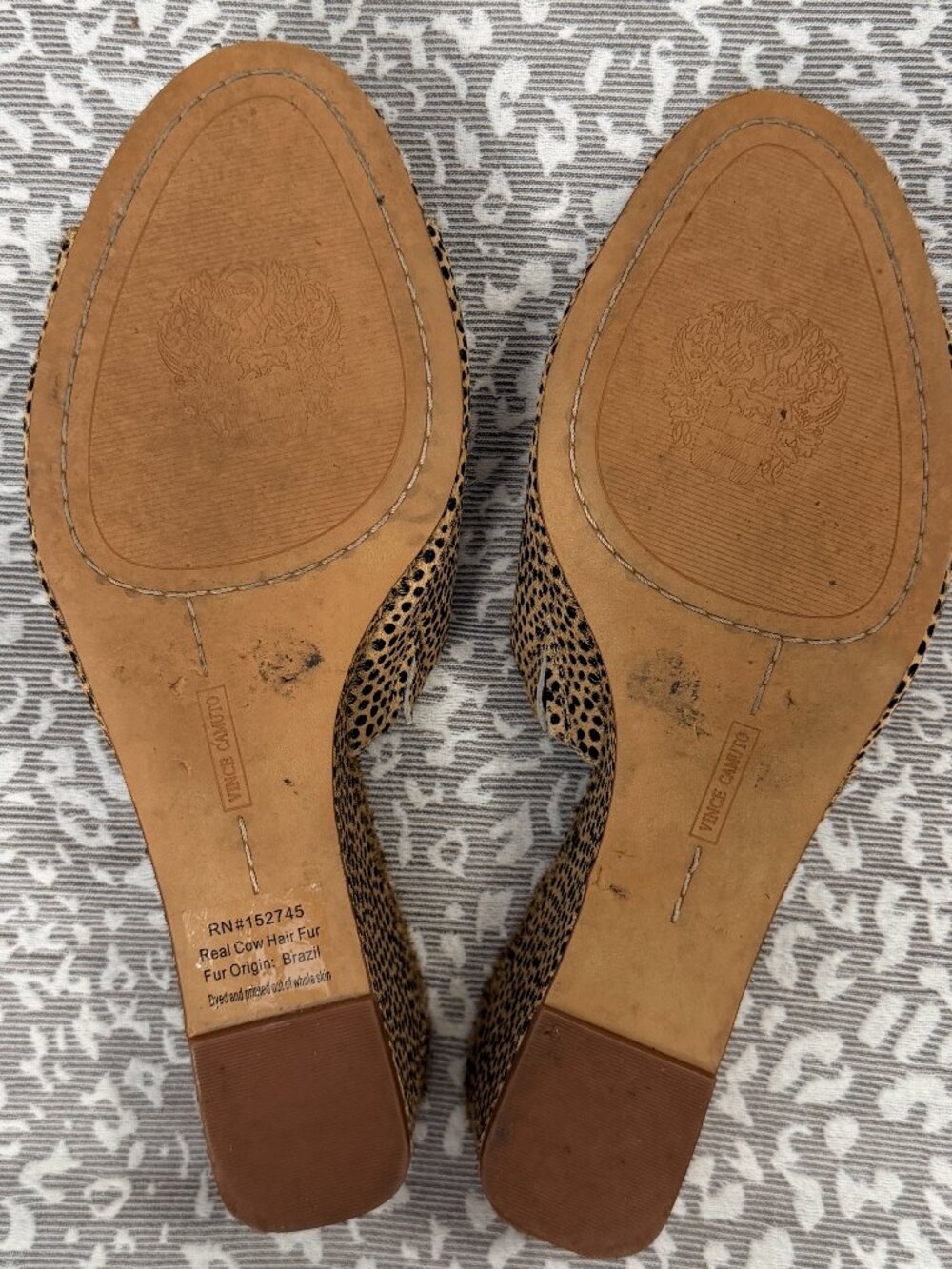 Vince Camuto Stephena Cow Hair Slip-on Sandal - Size 9.5 M - Picture 4 of 10